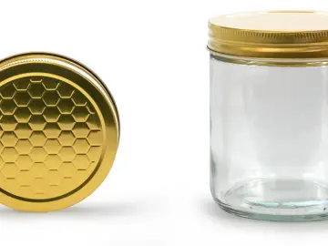 Honigglas neutral mit Deckel